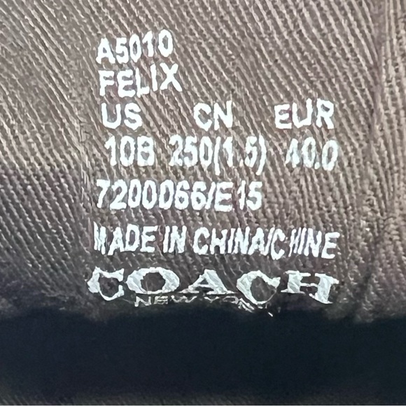 Coach Felix Women’s Slip On Sneakers Gold and Tan Size 10B - Picture 15 of 15